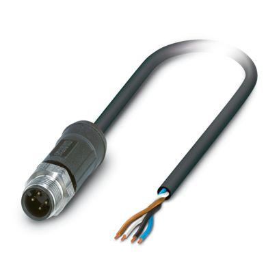 1564719 Phoenix Contact Straight Male 4 way M12 to Sensor Actuator Cable, 5m