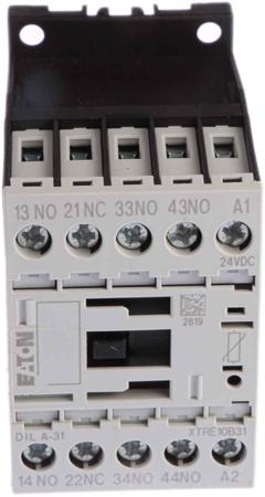 276379-DILA-31-24VDC- Eaton Contactor Relay - 3NO + 1NC, 4 A Contact Rating, 4P, xStart