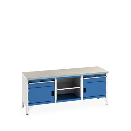 41002054-11V Bott 41002054.11V Sheet Steel Workbench, 840mm x 750mm x 2000mm