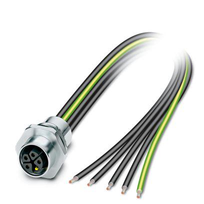 1239079 Phoenix Contact Circular Connector, 5 Contacts, Plug-In, M12 Connector, Socket, Female, IP65, IP67, SACC Series