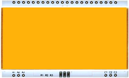 EA LED66x40-A Display Visions Amber Display Backlight, LED 66 x 40mm