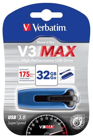 RS_136-7746 Verbatim Store 'n' Go V3 Max 32 GB USB Flash Drive