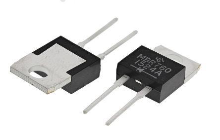 MBR760-E3 Vishay  Schottky Diode, 60V 7.5A, 2-Pin TO-220AC