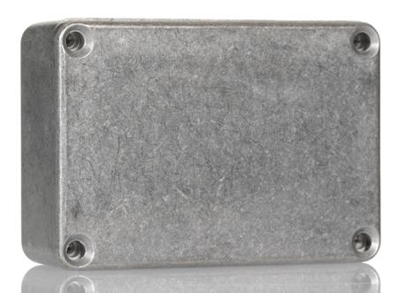 1550P Hammond 1550 Series Unpainted Die Cast Aluminium Junction Box, IP54, 80 x 55 x 21mm