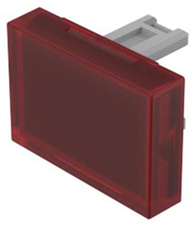 31-901.2 EAO Red Rectangular Push Button Lens for Use with 31 Series