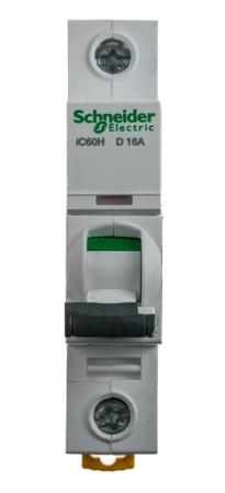 A9F55116 Acti 9 iC60H MCB Mini Circuit Breaker 1P, 16 A, 10 KA, Curve D