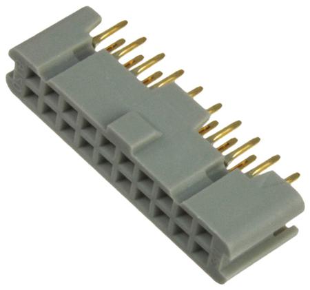 9120-4500PL 3M 9100 Series Straight Through Hole Mount PCB Socket, 20-Contact, 2-Row, 2.54mm Pitch, Solder Termination