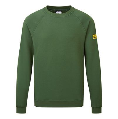 AS24FGRL Portwest AS24 Green Work Sweatshirt L