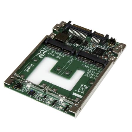 25SAT22MSAT StarTech.com port mSATA SATA Adapter Converter, Hard Drive Adapter