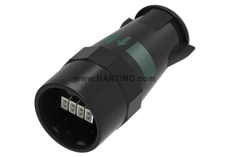 19580081031 HARTING Circular Connectors, 8 Contacts, Plug-In, M32 Male Connector, Plug, Male, IP67, IP69, HARTING UIC Series