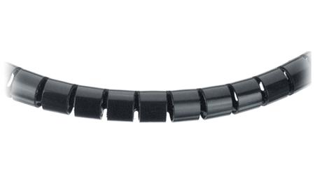 SHR-08-PPB Essentra Polypropylene Black Cable Sleeve, 8mm Diameter, 100m Length,  Series