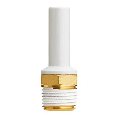 KQ2N04-01AS SMC KQ2 Series Straight Fitting, 4 mm to R 1/8, Threaded-to-Tube Connection Style,