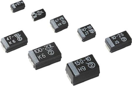 293D475X9050D2WE3 Vishay 4.7μF 50V dc Tantalum Capacitor MnO2 Solid ±10% Tolerance 293D Series