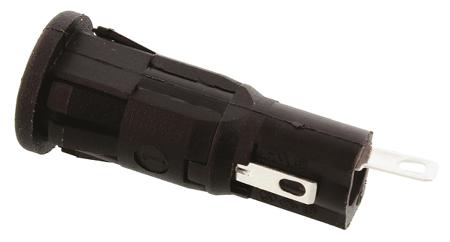 FX0458/1 Bulgin 10A Panel Mount Fuse Holder for 5 x 20mm Fuse, 1P, 250V ac