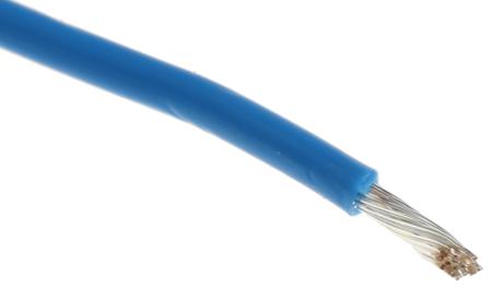 5856 BL005 Alpha Wire Hook-up Wire TEFLON Series Blue 0.62 mm² Hook Up Wire, 20 AWG, 19/0.20 mm, 30m, PTFE Insulation,