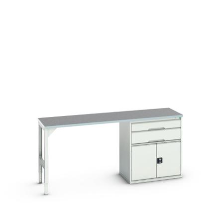 16921965.16 Bott Steel Workbench, 300kg Max Load, 930mm x 600mm x 2000mm