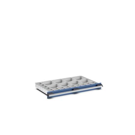 43020803 Bott Polypropylene, Recycled Plastic Storage Rack, 525mm x 800mm x 75mm, Light Grey