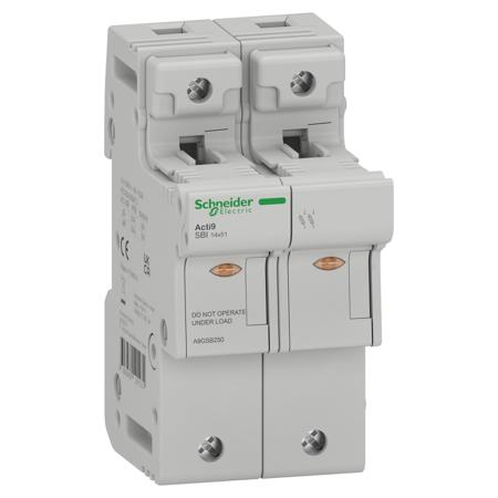 A9GSB250 Schneider Electric Fuse Switch Disconnector, 2 Pole, 50A Max Current, 10 A, 12 A, 16 A, 20 A, 25 A, 32 A, 40 A, 50 A