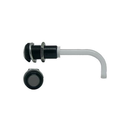 RHD-1100-2000-F9PS67PR  Bivar, Panel Mount Right Angle LED Light Pipe, Smoke Round Lens