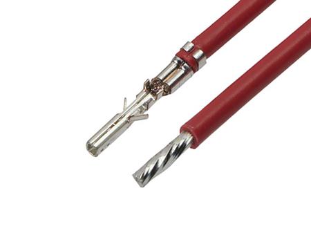 214761-2222 Molex Female Micro-Fit 3.0 to Unterminated Crimped Wire, 150mm, 18AWG, Red
