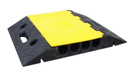 252-2792 RS PRO 500mm Black/Yellow Cable Cover in Rubber, 35mm Inside dia.
