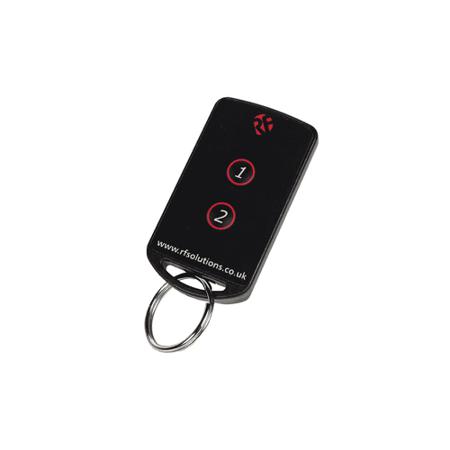 FOBBER-4T2 RF Solutions 2 Button Remote Control Fob, 433.92MHz