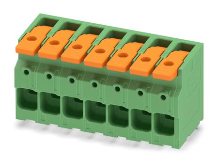 1119816 Phoenix Contact PCB Terminal Block, 7-Contact, 10mm Pitch, Through Hole Mount, 1-Row