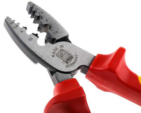 136-6974 RS Pro Plier Crimping Tool for Ferrule, 0.25 → 16 mm²