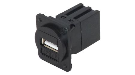 KCUAA2DPM TUK Limited Straight, Panel Mount, Socket Type USB Type A 2.0 Coupler