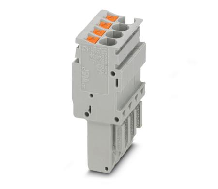 3209895 Phoenix Contact, PP-H 2.5/ 4, 4 Way, Pluggable Terminal Block, Plug, Push In Termination,