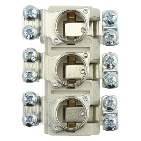 TFRN02-D 63A Base Mount Fuse Holder for D02mm Fuse, 3P, 400V