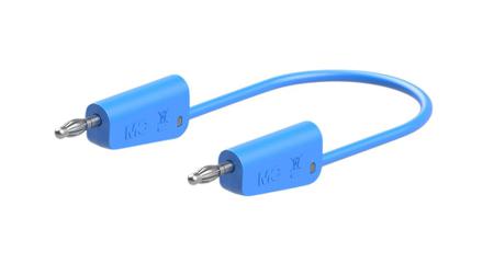 64-1030-02523 Staubli Test lead, 19A, 30 → 60V, Blue, 25cm Lead Length