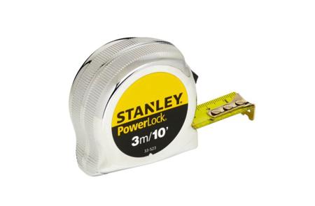 0-33-523 Stanley PowerLock 3m Tape Measure, Metric & Imperial