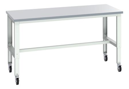 41004210-16V Bott 41004210.16V Portable Sheet Steel Workbench, 300kg Max Load, Adjustable Height, 840 → 1140mm x 900mm x