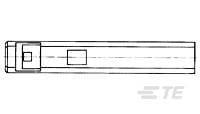 926657-8 TE Connectivity AMPMODU Series Straight Cable Mount PCB Header, 8 Contact(s), 2.54mm Pitch, 1 Row(s), Unshrouded