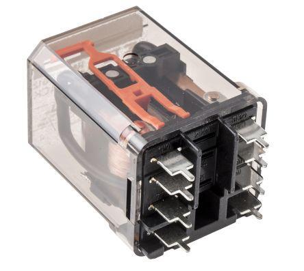 RM207012 TE Connectivity DPDT Non-Latching Relay PCB Mount, 12V dc Coil, 16 A