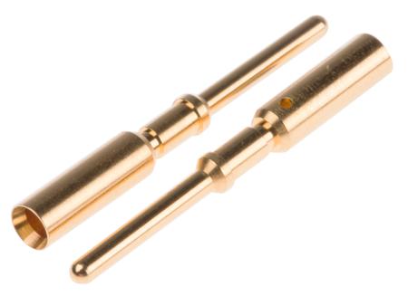 21011009930 HARTING Male Crimp Circular Connector Contact, Wire Size 14 AWG