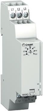84873022 Crouzet Phase, Voltage Monitoring Relay, 3 Phase, SPDT, 183 → 528V ac, DIN Rail