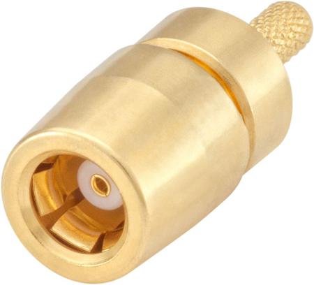 59K106-101L5 Rosenberger, Jack Cable Mount SMB Connector, 50Ω, Crimp Termination, Straight Body