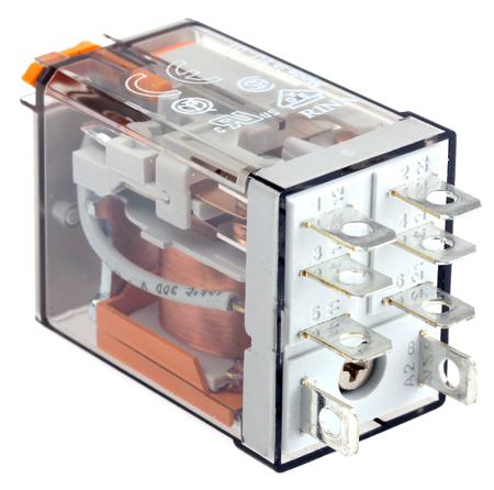 56-32-8-110-0040 Finder DPDT Non-Latching Relay Plug In, 110V ac Coil, 20 A