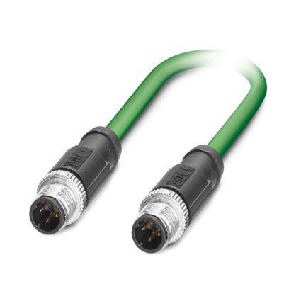 1015059 Phoenix Contact, 50m Cat5, Green M12 to Male M12 Male, Shielded Shielded, Terminated PVC Sheath