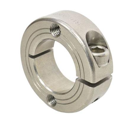 FHT-MCL-25-SS Ruland Shaft Collar, One Piece, Clamp, Bore 25mm, OD 45mm, W 15mm, 303 Stainless Steel
