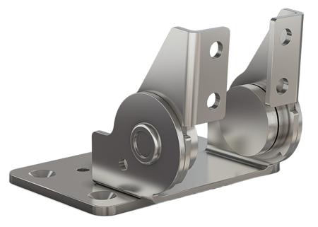 70-7-3621 Pinet Polished Stainless Steel Friction Hinge, Screw Fixing, 50mm x 76mm