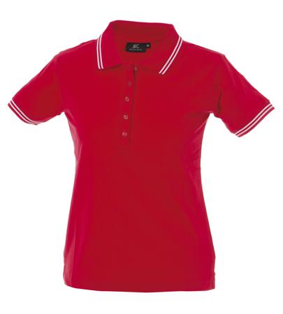 988974-S-RED JRC 988974 Red 100% Cotton Polo Shirt, UK- S, EUR- S