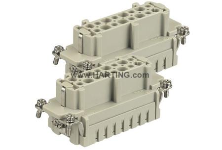09330162726 HARTING Heavy Duty Power Connector Insert, 16A, Female, Han ES Series, 16 Contacts