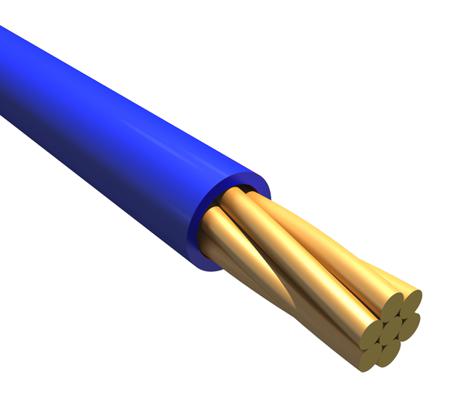 1550 BL005 Alpha Wire Hook-up Wire PVC Series Blue 0.2 mm² Hook Up Wire, 24 AWG, 7/0.20 mm, 30m, PVC Insulation,