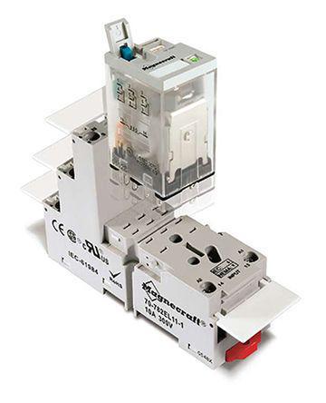 782XDX3CT-24A Schneider Electric 4PDT Plug In Non-Latching Relay, 24V ac Coil, 3 A