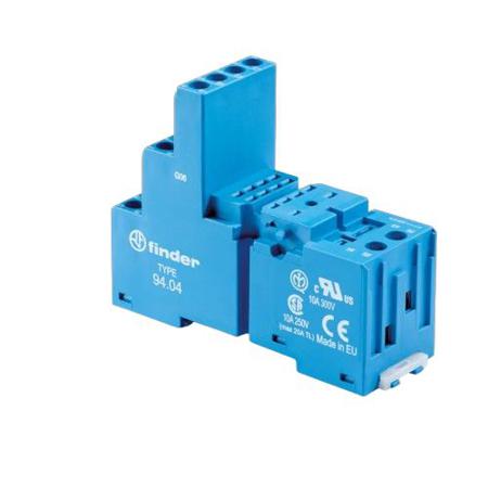 94-04SMA Finder 11 pin Relay Socket, 250V ac for use with Various Series