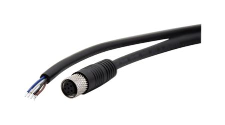RND-205-01148 RND Straight Female 6 way M8 to Straight Connector & Cable, 2m