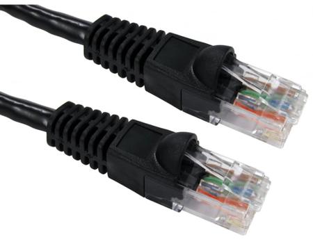 286-3112 RS PRO, 0.5m Cat6, Black RJ45 to Male RJ45 Male, UTP Unshielded, Terminated PVC Sheath